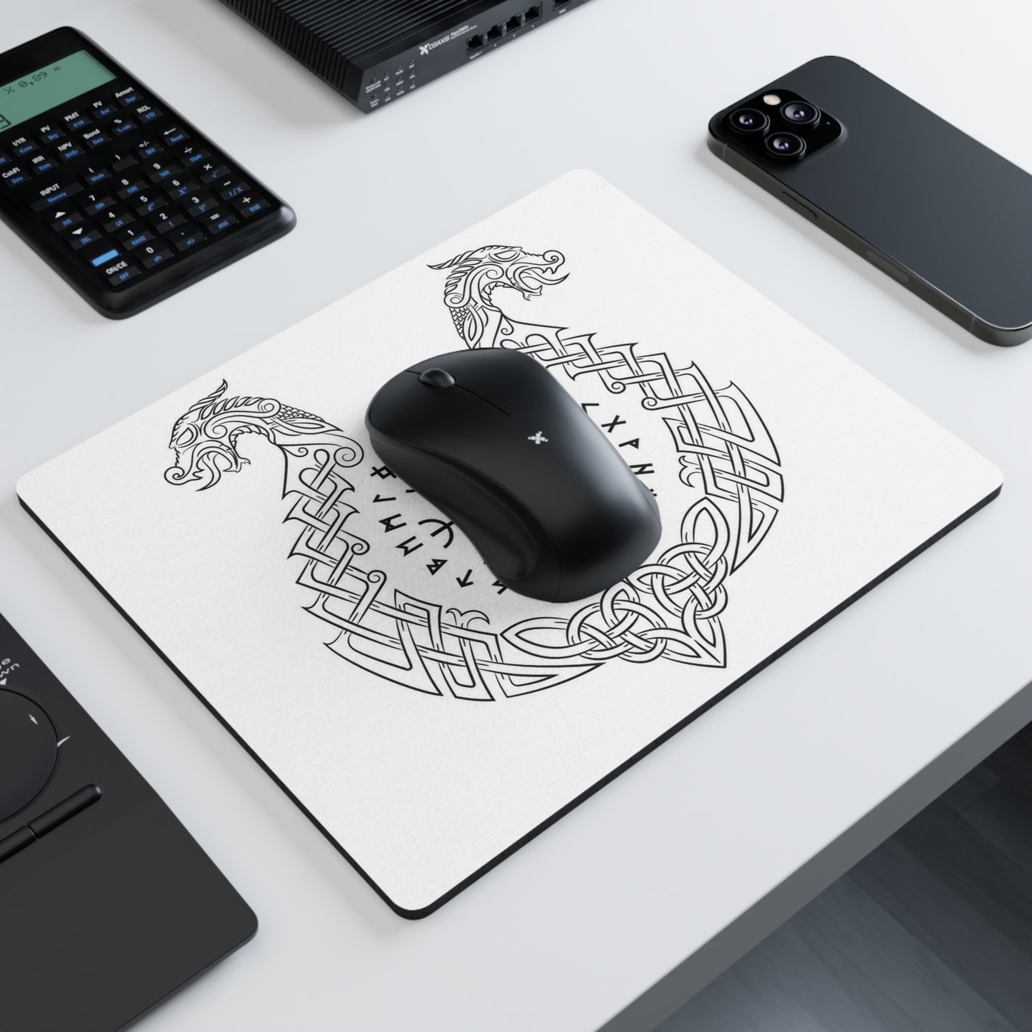 Norse Print Rectangular Mouse Pad