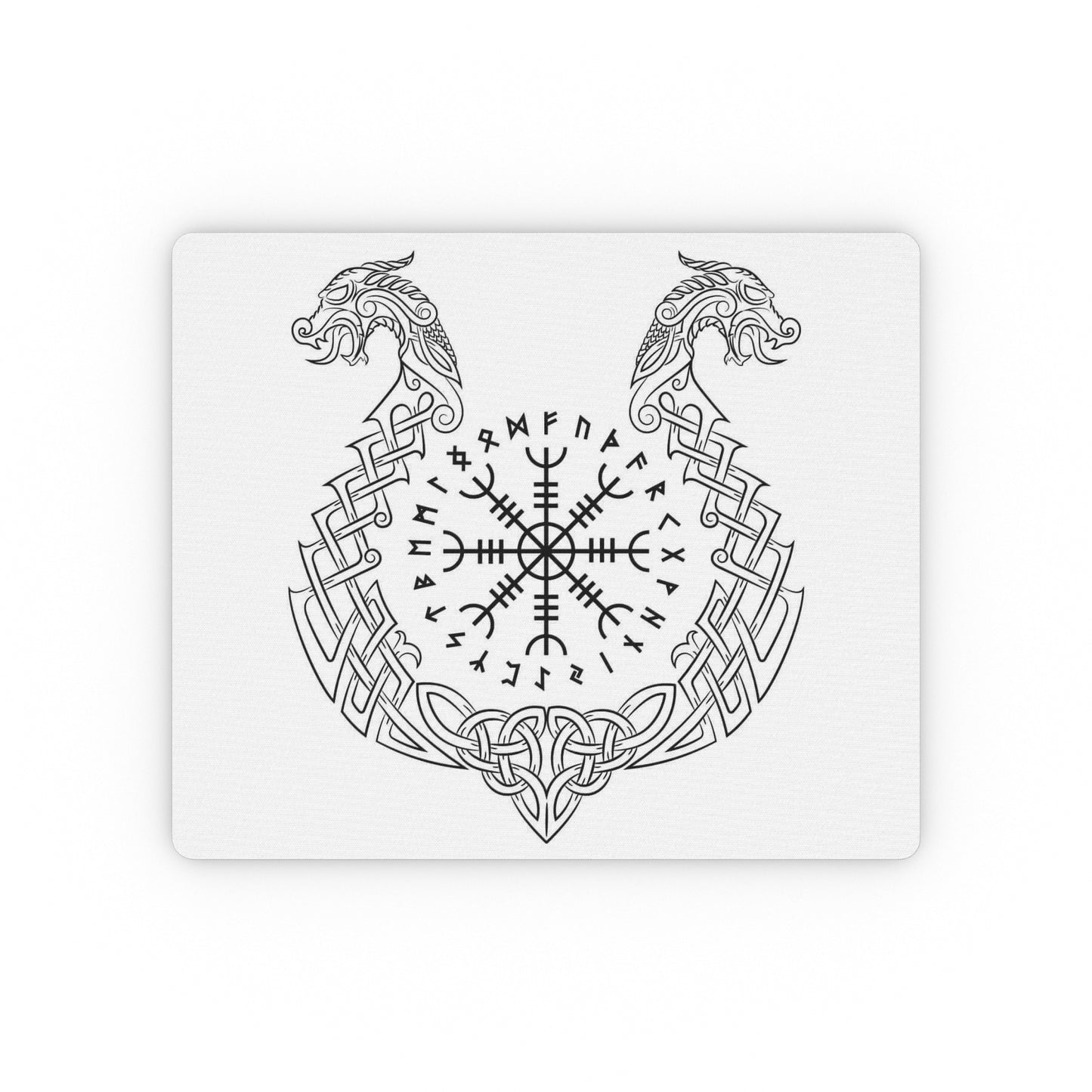 Norse Print Rectangular Mouse Pad